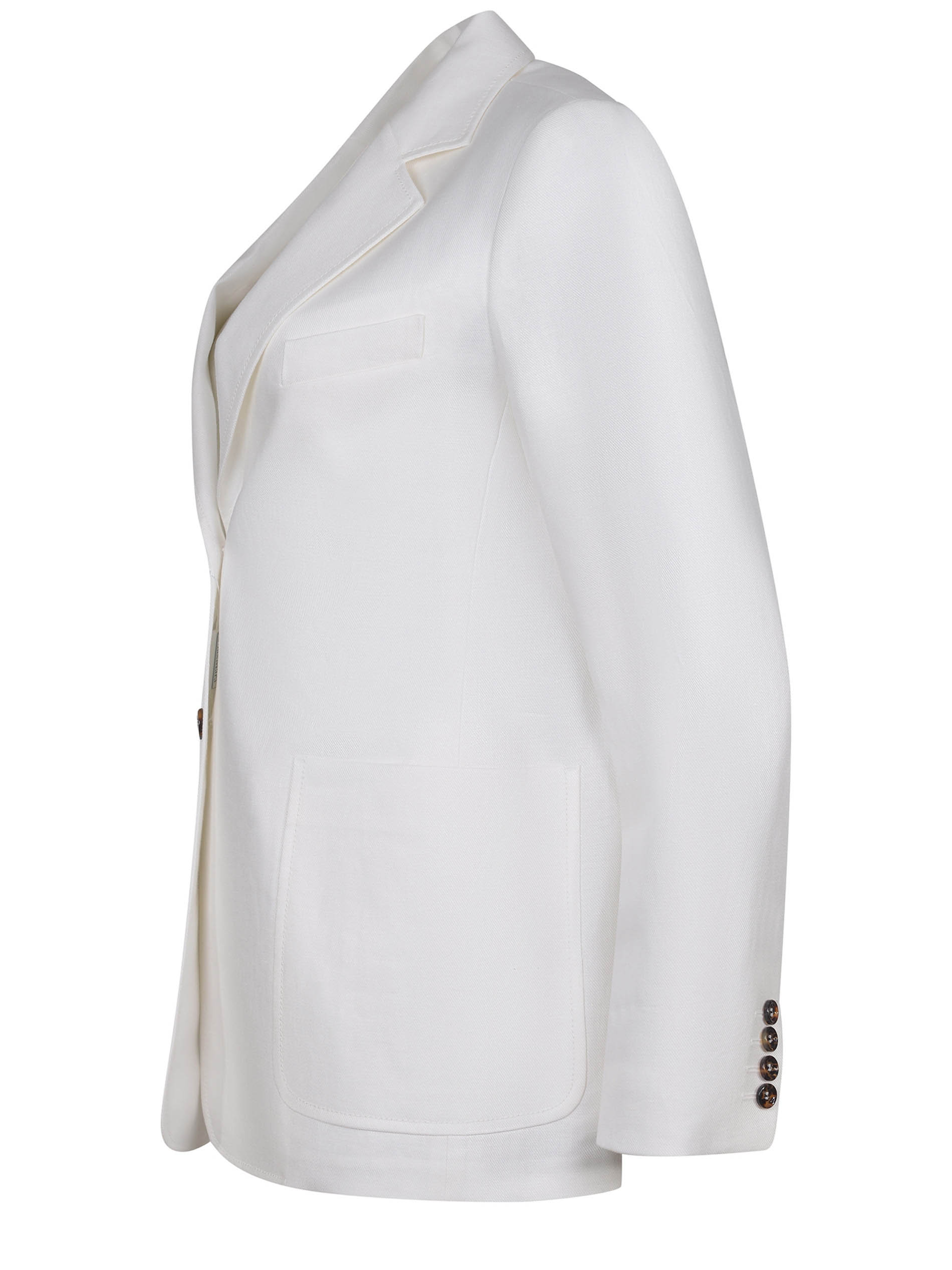 【関税＆送料込み】Max Mara Spire Linen Blazer Jacket Cloth Max Mara Spire Linen Blazer Jacket Clothing In White | ModeSens